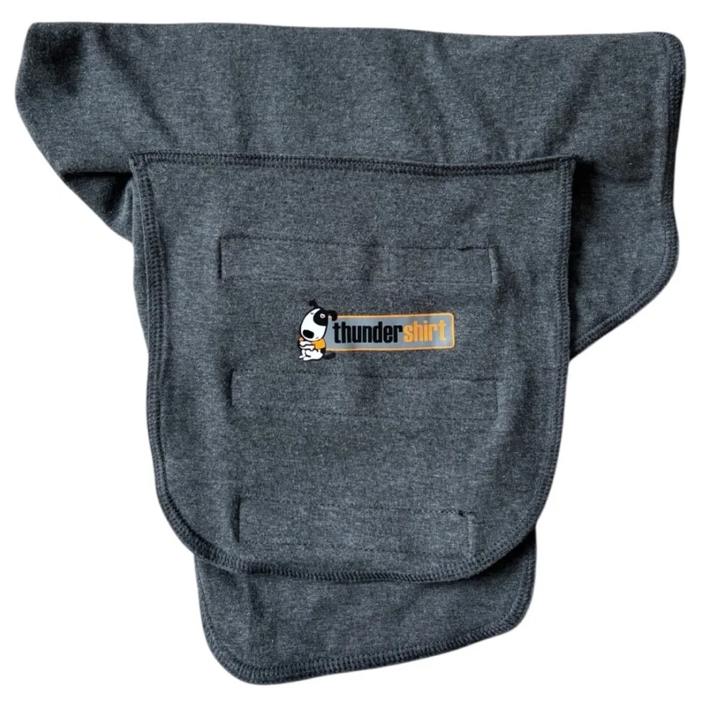 Thunder Shirt Gray Dog Anxiety Vest with Velcro Straps Size Medium